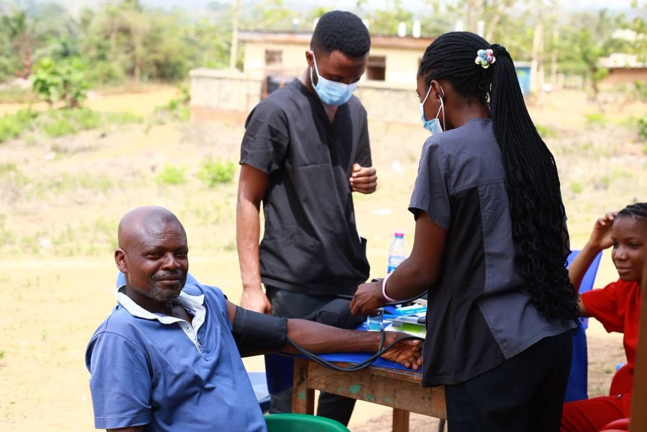 A community health outreach in Ghana
